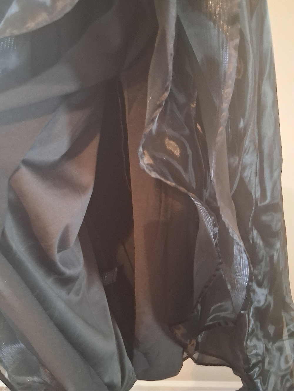 Anthropologie Hutch Black Cascading Ruffle Dress Size S - Picture 7 of 13